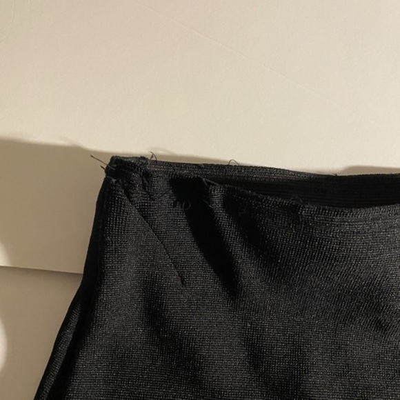 Shinestar Womens Pencil Skirt Black Stretch Elastic Waist Size Small - Picture 7 of 8